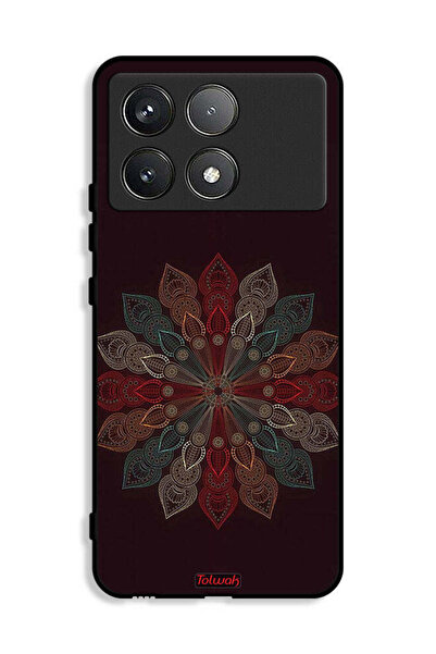 Tolwak غطاء حماية لهاتف شاومي ريدمي K70E 5G بنقشة زهرة ماندالا