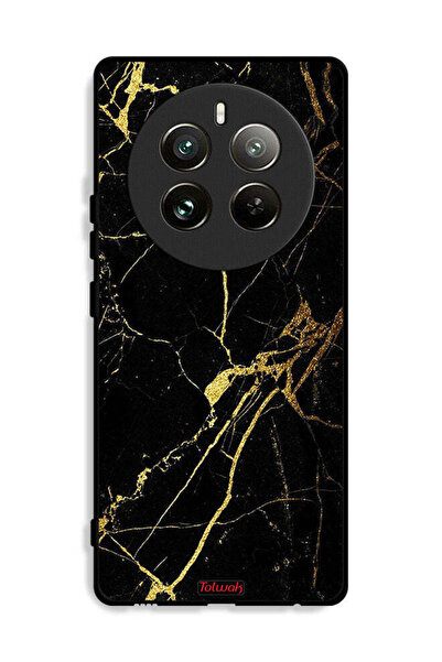 Tolwak غطاء حماية رخامي متصدع لهاتف Realme 12 Pro 5G