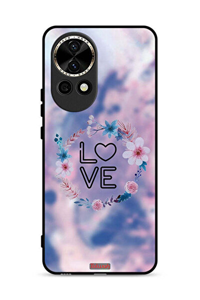 Tolwak غطاء حماية لهاتف هواوي نوفا 13 5G، رسمة خاتم الحب بين الزهور