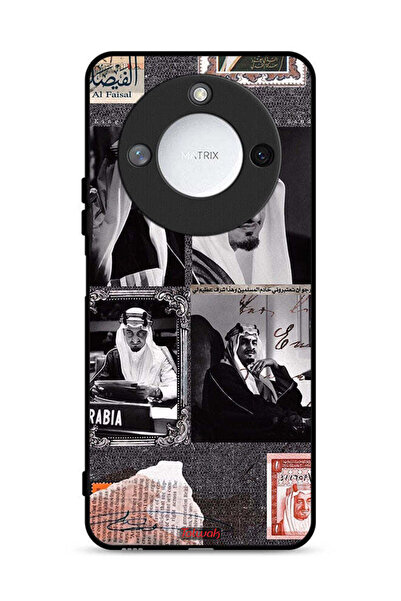 Tolwak غطاء حماية لهاتف Honor X60 5G، ملصق الملك فيصل العتيق