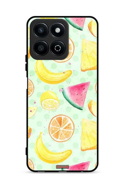 Tolwak غطاء حماية لهاتف Honor Play 60 Plus 5G برسومات فنية بألوان مائية وفواكه