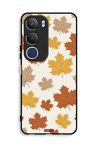 Tolwak غطاء حماية لهاتف Vivo Y19s 4G بنقشة أوراق الخريف