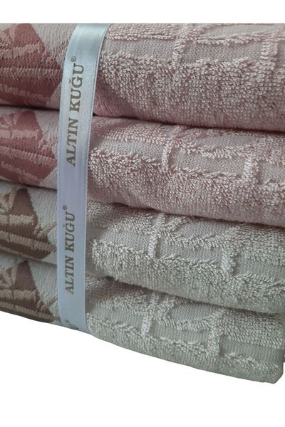 Özdilek Osaka Bamboo Towel 4 Pieces - Pink Beige