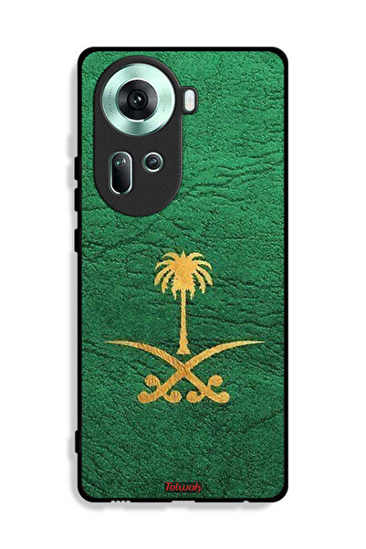 Tolwak غطاء حماية لهاتف Oppo Reno11 5G، علامة المملكة العربية السعودية، جلد