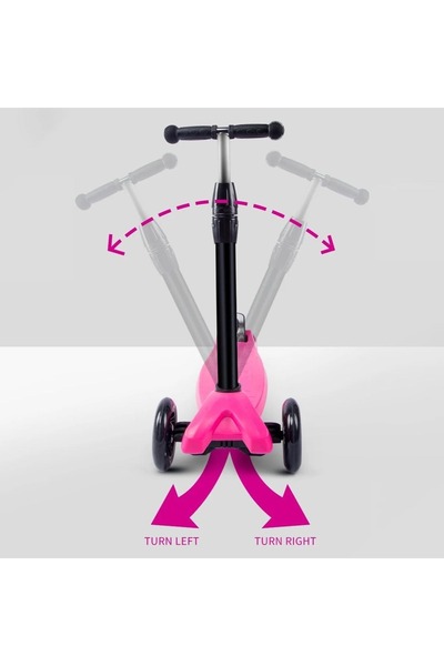 rexa سكوتر ركل بثلاث عجلات قابل للتعديل للأطفال - رحلة آمنة وممتعة في الهواء ...