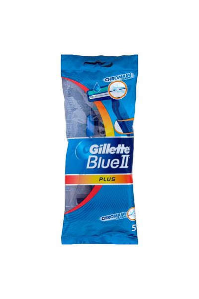Gillette -blue-ii-plus-disposable-razor-for-men-5-pieces