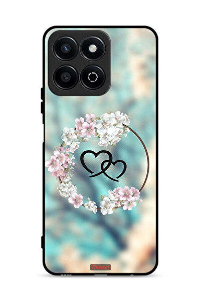 Tolwak غطاء حماية لهاتف Honor Play 60 Plus 5G برسومات قلوب ورسومات خاتم