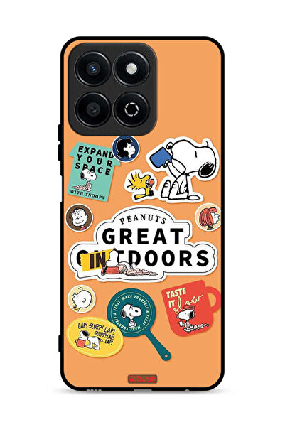 Tolwak غطاء حماية لهاتف Honor X7c 4G بملصقات الفول السوداني