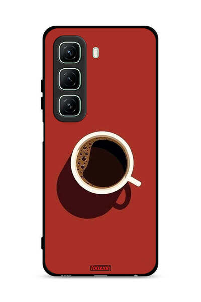 Tolwak غطاء حماية لهاتف Infinix Hot 50 5G برسومات فنجان قهوة