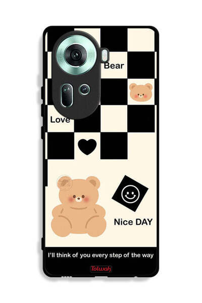 Tolwak جراب حماية لهاتف Oppo Reno11 5G سأفكر فيك في كل خطوة على الطريق