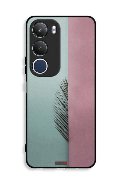 Tolwak غطاء حماية لهاتف Vivo Y19s 4G بتصميم نصف أوراق
