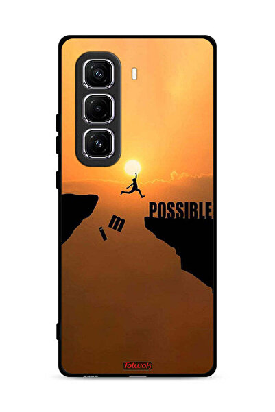 Tolwak غطاء حماية لهاتف Infinix Hot 50 Pro Plus 4G مطبوع عليه عبارة "أنا ممكن"