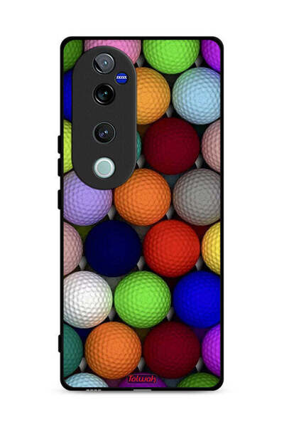 Tolwak غطاء حماية لهاتف Vivo S19 Pro 5G بتصميم كرات فنية تجريدية