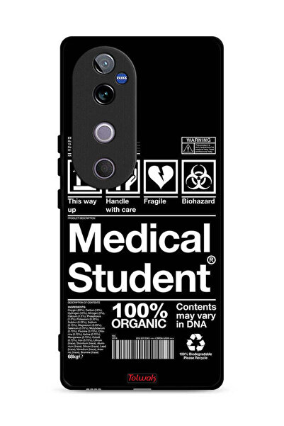 Tolwak غطاء حماية لهاتف Vivo V40 5G، ملصق طالب الطب