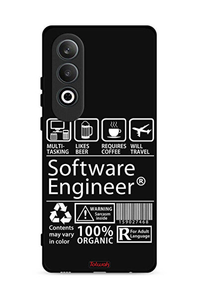 Tolwak غطاء حماية لهاتف Oppo K12 5G، ملصق مهندس برمجيات