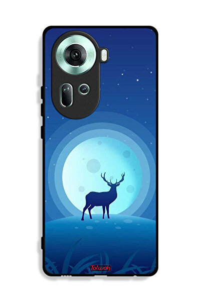 Tolwak غطاء حماية لهاتف Oppo Reno11 5G بتصميم غزال