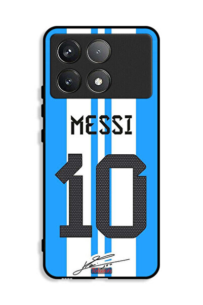 Tolwak غطاء حماية لهاتف Xiaomi Redmi K70E 5G بتصميم ميسي 10