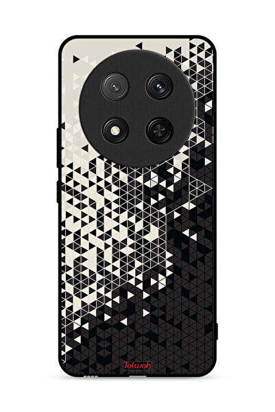 Tolwak غطاء حماية لهاتف Honor X9c 5G بنمط مثلث فني رقمي