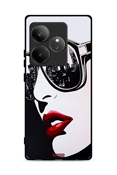 Tolwak غطاء حماية لهاتف Realme GT Neo6 5G برسومات فنية تجريدية لوجه فتاة