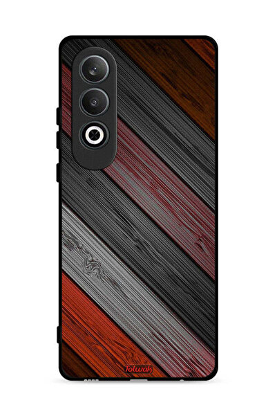 Tolwak غطاء حماية لهاتف OnePlus Nord CE4 5G بنمط خشبي ملون