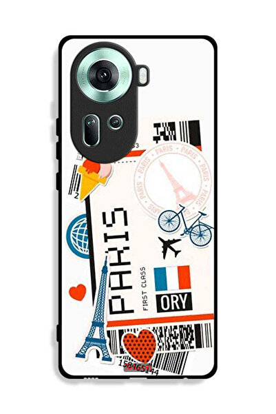 Tolwak غطاء حماية لهاتف Oppo Reno11 5G - ملصق باريس