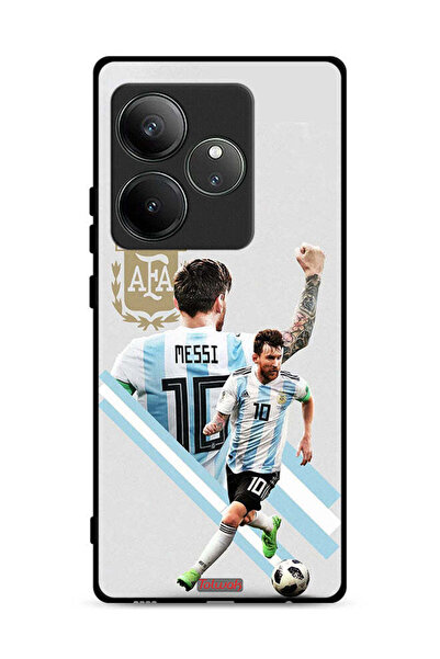 Tolwak غطاء حماية لهاتف Realme GT 6 5G برسومات ليو ميسي