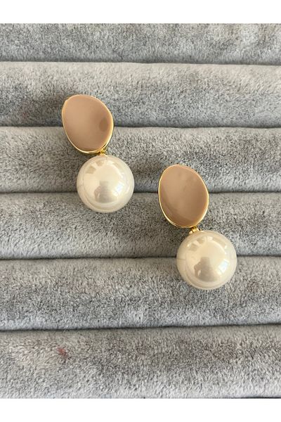 Hoop jewelery PEARL DESIGN EARRING