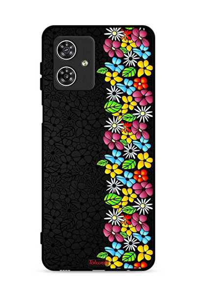 Tolwak غطاء حماية لهاتف موتورولا موتو جي 54 5G - زهور