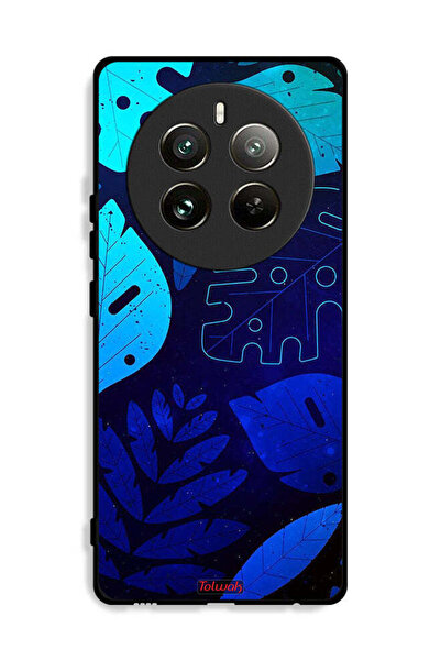 Tolwak غطاء حماية لهاتف Realme 12 Pro Plus 5G بنقشة أوراق الشجر