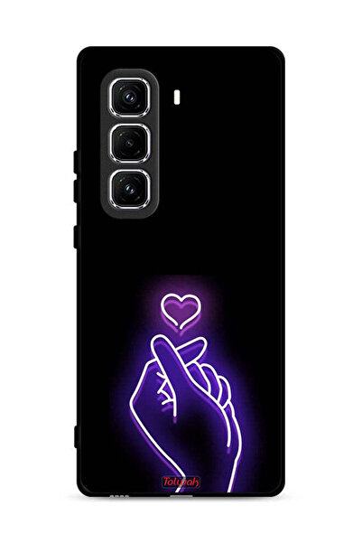 Tolwak غطاء حماية لهاتف Infinix Hot 50 Pro Plus 4G بتصميم قلب صغير