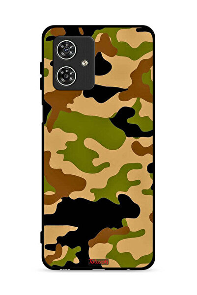 Tolwak غطاء حماية لهاتف موتورولا موتو جي 54 5G بنمط رقمي تجريدي مموه