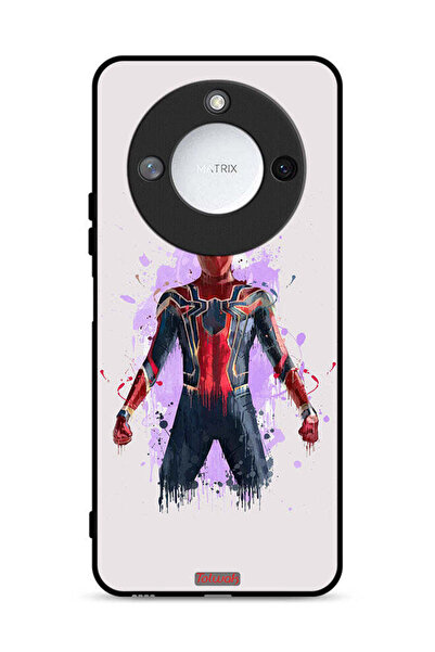 Tolwak غطاء حماية لهاتف Honor X60 5G بتصميم العنكبوت الحديدي