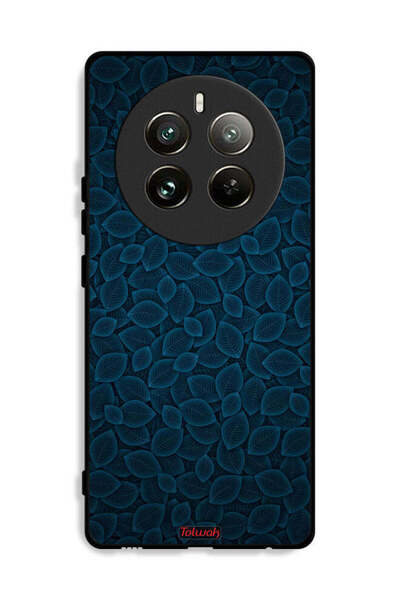 Tolwak غطاء حماية لهاتف Realme 12 Pro Plus 5G بنقشة أوراق الشجر الفنية الرقمية