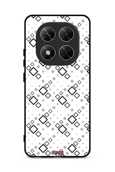 Tolwak غطاء حماية لهاتف Xiaomi Poco X7 5G بتصميم مربع تجريدي فني رقمي