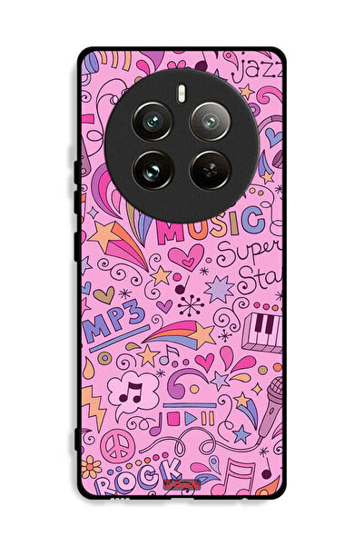 Tolwak غطاء حماية لهاتف Realme 12 Pro Plus 5G مع علامات موسيقية