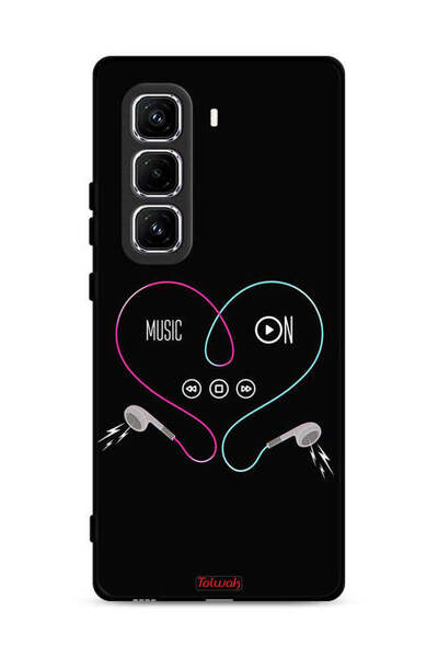 Tolwak غطاء حماية لهاتف Infinix Hot 50 Pro Plus 4G مع موسيقى