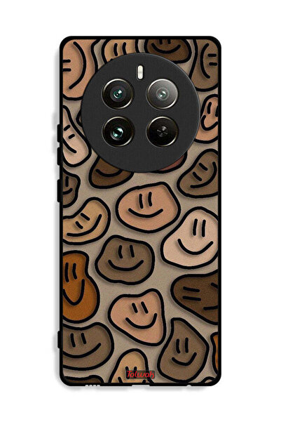 Tolwak غطاء حماية لهاتف Realme 12 Pro Plus 5G برسومات وجوه مبتسمة