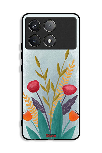 Tolwak غطاء حماية لهاتف شاومي ريدمي K70E 5G برسومات نباتية