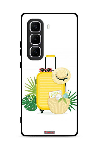 Tolwak غطاء حماية لهاتف Infinix Hot 50 Pro Plus 4G برسومات فنية رقمية صيفية