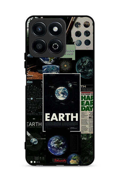 Tolwak غطاء حماية لهاتف Honor Play 60 Plus 5G بتصميم Earth