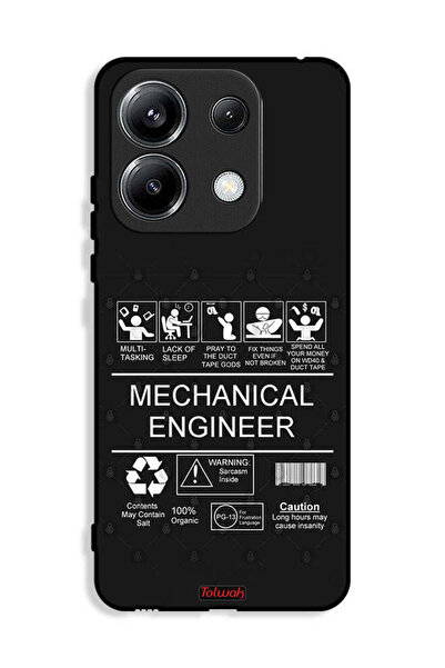 Tolwak غطاء حماية لهاتف شاومي ريدمي نوت 13 برو 4G، ملصق مهندس ميكانيكي