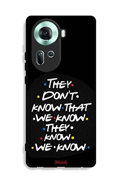 Tolwak غطاء حماية لهاتف Oppo Reno11 5G لا يعرفون ما نعرفه يعرفون أننا نعرفه