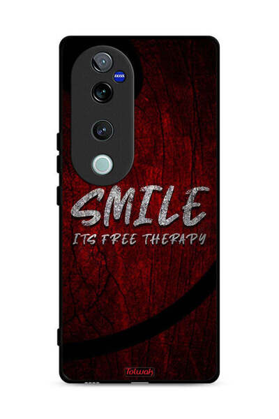 Tolwak Vivo V40 Pro 5G Protective Case Cover Smile Its Free Therapy