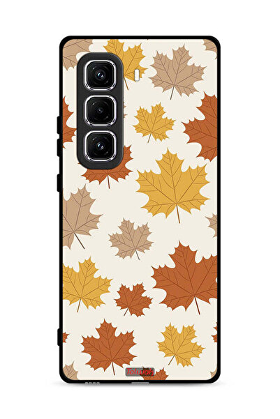 Tolwak غطاء حماية لهاتف Infinix Hot 50 Pro Plus 4G بنقشة أوراق الخريف