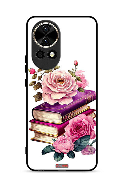 Tolwak Huawei nova 13 5G Protective Case Cover Roses And Books