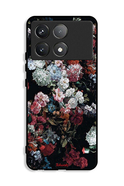 Tolwak غطاء حماية لهاتف شاومي ريدمي K70E 5G بنقشة ورود عتيقة