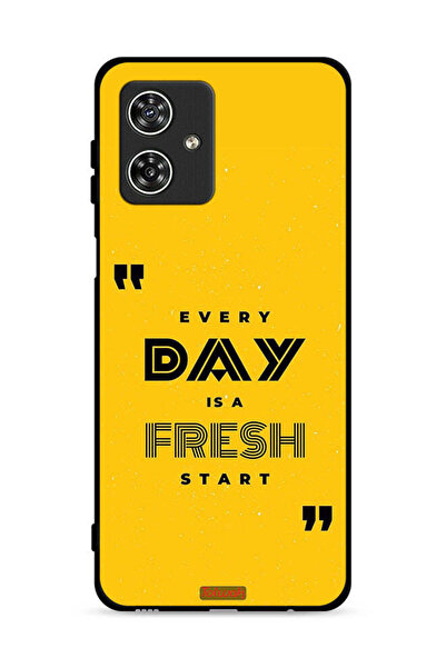 Tolwak غطاء حماية لهاتف موتورولا موتو جي 54 5G كل يوم هو بداية جديدة