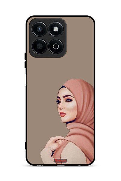 Tolwak غطاء حماية لهاتف Honor Play 60 Plus 5G بطبعة فتاة محجبة جميلة