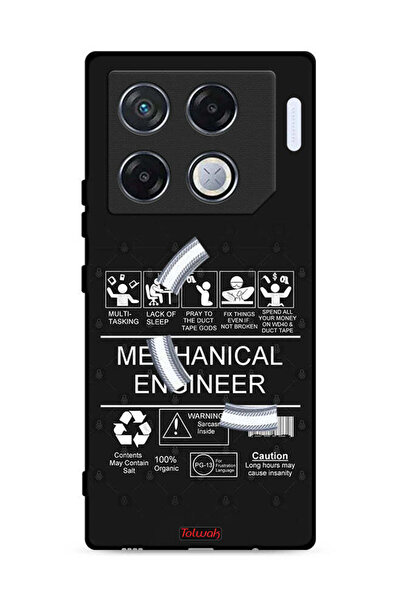 Tolwak غطاء حماية لهاتف Infinix GT 20 Pro 5G، ملصق مهندس ميكانيكي