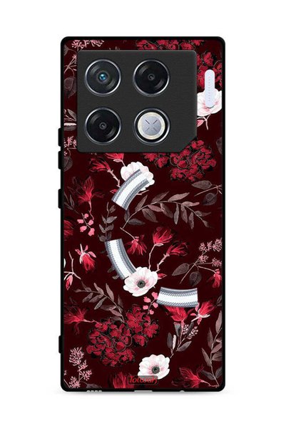 Tolwak غطاء حماية لهاتف Infinix GT 20 Pro 5G مزين بزهور صغيرة وأوراق استوائية